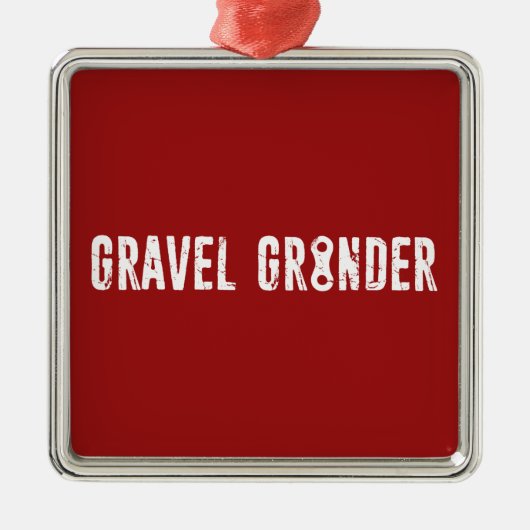 砂利グラインダーチェーンリンク メタルオーナメント (正面)