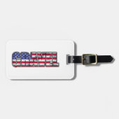 砂利サイクリングアメリカ国旗 ラゲッジタグ