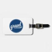 砂利サイクリングブルーロゴ ラゲッジタグ (正面横)