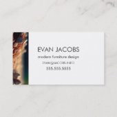 砂利モダン岩バックグラウンドデザイン名刺 名刺 (裏面)