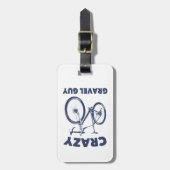 砂利熱狂するガイサイクリング ラゲッジタグ (正面縦)