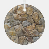 砂利石壁:装飾デザイン ガラスオーナメント (正面)