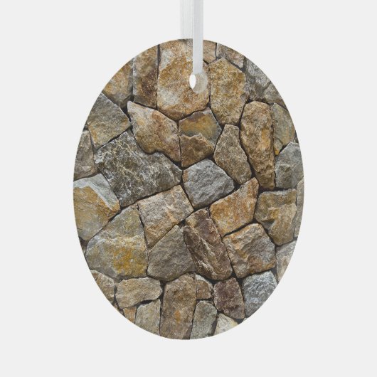 砂利石壁:装飾デザイン ガラスオーナメント (正面右)