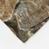 砂利石壁:装飾デザイン フリースブランケット (角)
