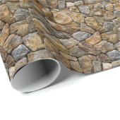 砂利石壁：装飾デザイン ラッピングペーパー (ロールコーナー)