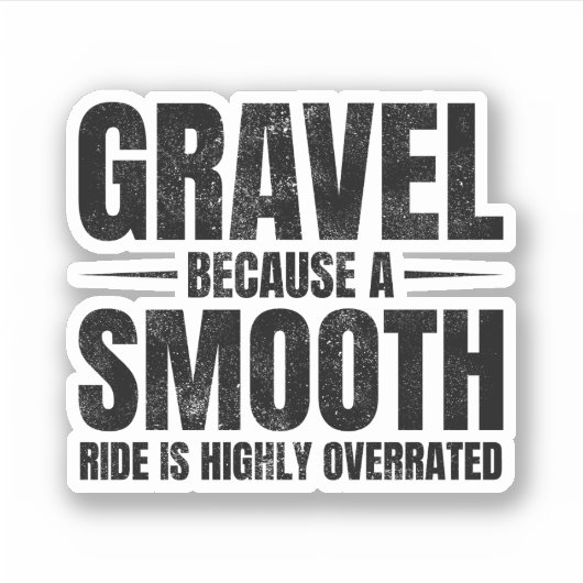 砂利笑わされる乗り:オフロードサイクリング自転車 シール (正面)