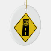 砂利道標識 セラミックオーナメント (右)