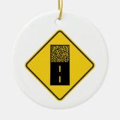 砂利道標識 セラミックオーナメント (正面)