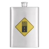 砂利道路標識 フラスク (正面)