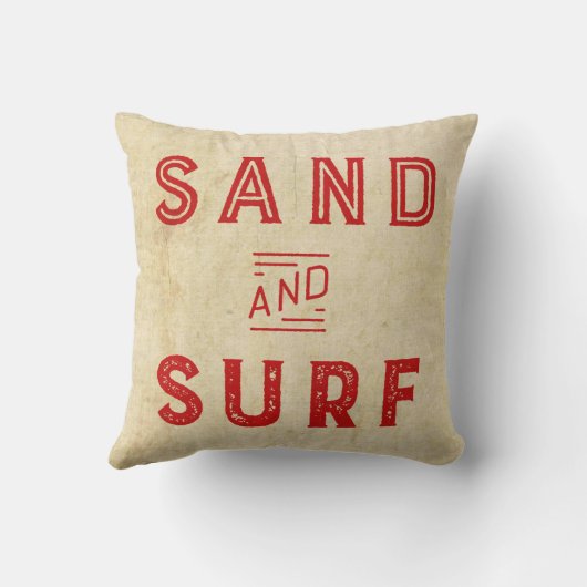 砂及び波の枕 クッション (裏面)