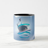 砂地に住む人 ツートーンマグカップ (中央)