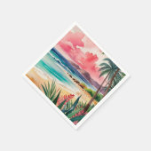 砂地のつま先 スタンダードカクテルナプキン (角)