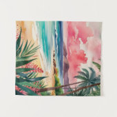 砂地のつま先 タペストリー (正面(横))