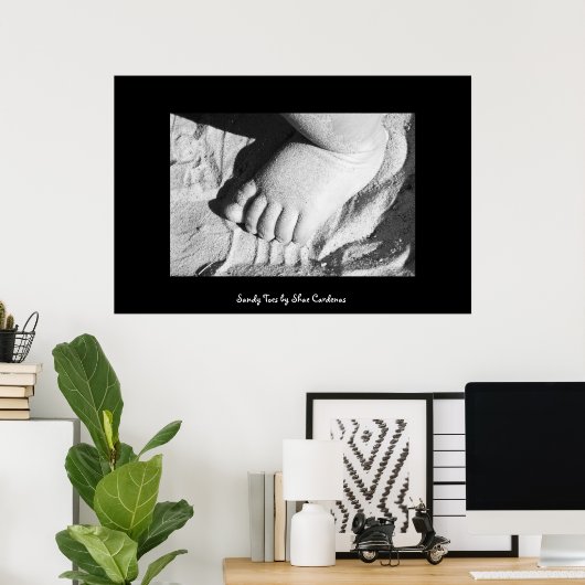 砂地のつま先 ポスター (ホームオフィス)