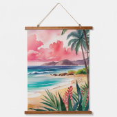 砂地のつま先 吊り下げ型タペストリー (正面)