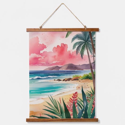 砂地のつま先 吊り下げ型タペストリー (正面)