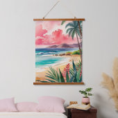 砂地のつま先 吊り下げ型タペストリー (寝室)