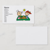 砂場の名刺の棒の姿 名刺 (正面/裏面)