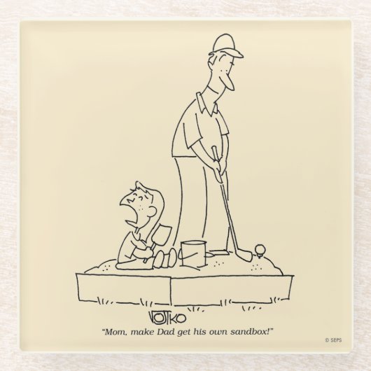 砂場 ガラスコースター (正面)