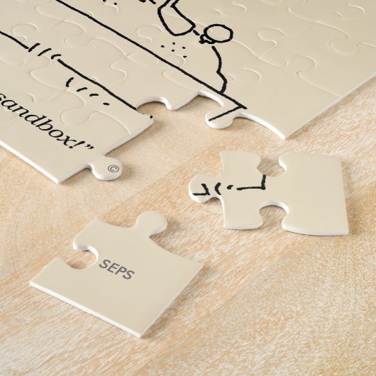 砂場 ジグソーパズル (側面)