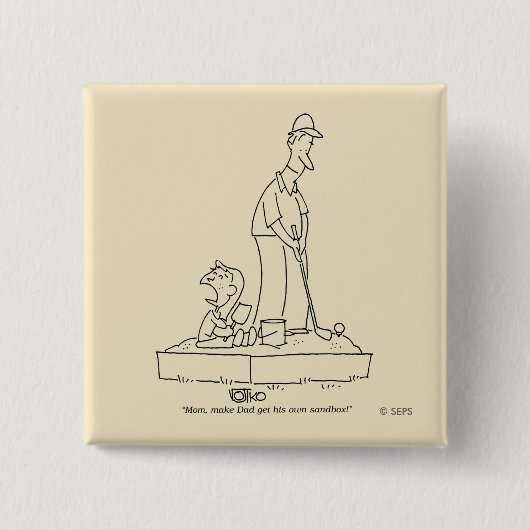 砂場 缶バッジ (正面)