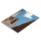 砂岩の岩のフィンユタ砂漠の写真 ノートブック (左側)