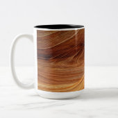 砂岩の岩層 ツートーンマグカップ (左)