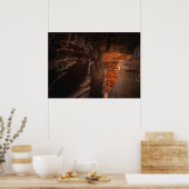 砂岩の洞窟の自然写真 ポスター (キッチン)