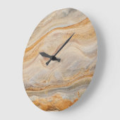 砂岩の背景 – 砂、石のカスタマイズ岩 ラージ壁時計 (傾斜)