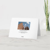 砂岩ひれのユタの砂漠の写真 カード (裏面)