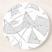 砂岩コースターの原子ブーメランの50年代200色 コースター (正面)