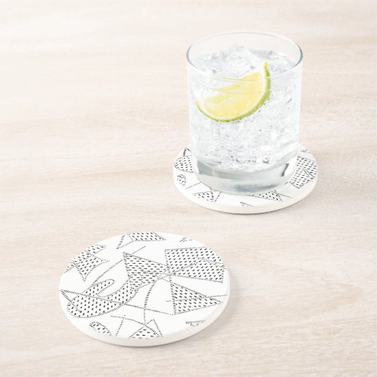 砂岩コースターの原子ブーメランの50年代200色 コースター (側面)