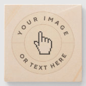 砂岩コースターカスタム – イメージ/文字の追加 ストーンコースター (正面)