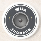 砂岩コースターカスタム – スピーカー（名前を追加） コースター (正面)