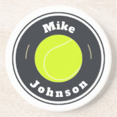 砂岩コースターカスタム – テニス（名前を追加） コースター (正面)