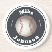 砂岩コースターカスタム – 野球場（名前を追加） コースター (正面)