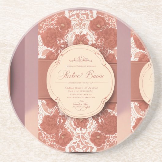 砂岩コースターデザイン – 機能性エレガンス コースター (正面)