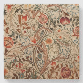 砂岩コースターヴィンテージウィリアム・モリス素朴 ストーンコースター (正面)