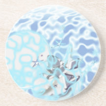 砂岩コースター抽象芸術風