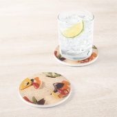 砂岩コースター: アメーバ1 -銅のやかん コースター (側面)