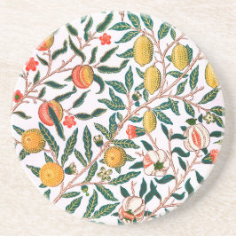 砂岩コースター：ウィリアム・モリス：ザクロ コースター