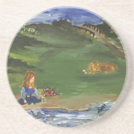 砂岩コースター：春テーマ コースター