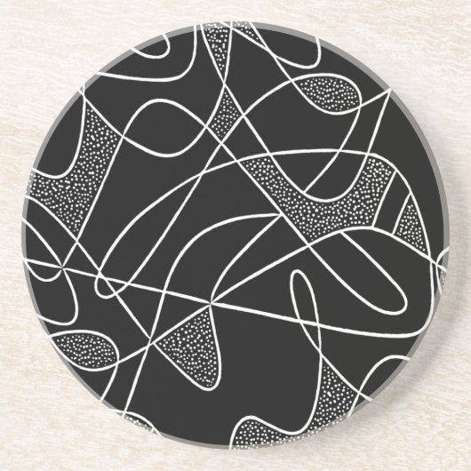 砂岩コースターCONTEMPOの50年代の原子200色 コースター (正面)