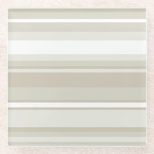 砂岩ストライプ ガラスコースター (正面)