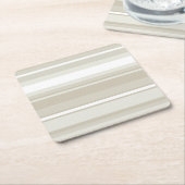 砂岩ストライプ スクエアペーパーコースター (アングル)