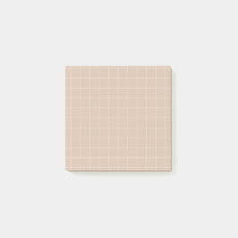 砂岩トーンのミニマリストGrid Post-it®ノート ポストイット