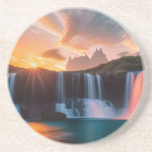 砂岩パーソナライズされたコースター魅惑のレルム