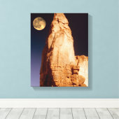 砂岩ピナクル キャンバスプリント (インサイチュ (ウッドフロア))