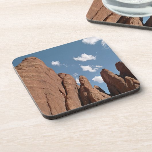 砂岩フィンのユタ砂漠の写真 コースター (左側)