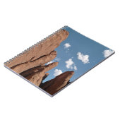 砂岩フィンのユタ砂漠の写真 ノートブック (左側)